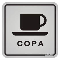 Placa de Alumínio Auto-Adesiva 12x12cm Copa - 900 AO - SINALIZE