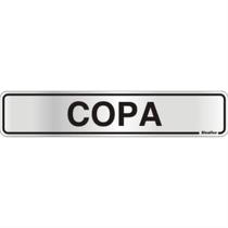 Placa de Alumínio Auto-Adesiva 5x25cm Copa - 100 AH - SINALIZE