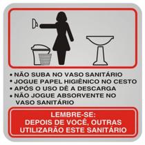 Placa de Alumínio Autoadesiva 12x12cm Educativa Sanitario Feminino 900 Ae Sinalize Placa 12x12 Placa de Alumínio Autoadesiva 12x12cm Educativa Sanitario Feminino 900 Ae Sinalize Placa 12x12