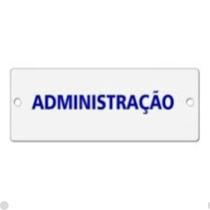 Placa de Alumínio Esmaltada Administração Caiado
