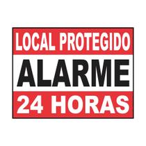 Placa de Aluminio "local Protegido Alarme" 13X18 Placa de Aluminio "local Protegido Alarme" 13X18