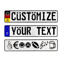 Placa de Alumínio Personalizada - Estilo Alemão Europeu