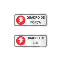 Placa de alumínio quadro de força/luz 120AL Sinalize