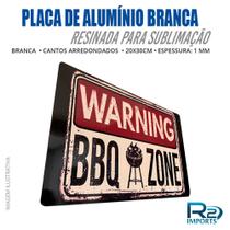Placa de aluminio Resinada p sublimação Branca (cantos arredondados) Placa de aluminio Resinada p sublimação Branca (cantos arredondados)