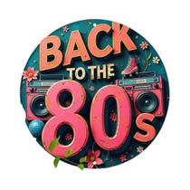 Placa De Alumínio Retro Rosa E Azul Dos Anos 80, Decoração Vintage Para Casa E Garagem