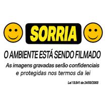 Placa de Aluminio "sorria Voce ESTA Sendo Filmado" Lei 20X12 Placa de Aluminio "sorria Voce ESTA Sendo Filmado" Lei 20X12