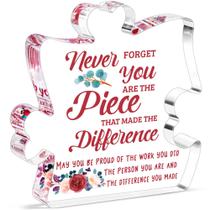 Placa de aposentadoria em acrílico BDAyption 12x12x1,5 cm Presente de despedida Placa de aposentadoria em acrílico BDAyption 12x12x1,5 cm Presente de despedida