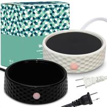 Placa de aquecimento elétrico de velas Bobolyn Ceramic preto/branco Placa de aquecimento elétrico de velas Bobolyn Ceramic preto/branco