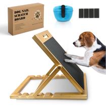 Placa de Arranhadura para Unhas de Cães Wiki3C Bamboo 5 Ângulos Placa de Arranhadura para Unhas de Cães Wiki3C Bamboo 5 Ângulos