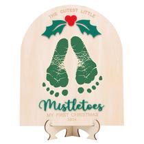Placa de Arte Christprint Footprint MAMUXI - Green Mistletoe