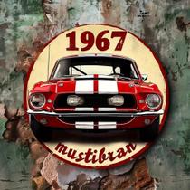 Placa De Arte De Parede Em Alumínio Retrô 1967 Muscle Car, Decoração Vintage À Prova d'Água Para