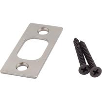 Placa de ataque Deadbolt de canto quadrado Stone Harbor 2,5 x 6 cm