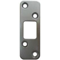 Placa de ataque Deadbolt Stone Harbor Hardware cromado acetinado 3x9 cm