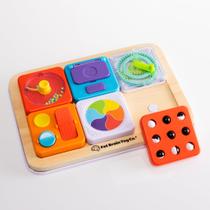 Placa de atividade sensorial modular Fat Brain Toys PlayTab Essentials Placa de atividade sensorial modular Fat Brain Toys PlayTab Essentials