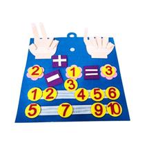 Placa De Atividades Educativa De Feltro Montessori Para Crianças, Brinquedo Para Desenvolvimento