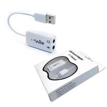 Placa De Áudio 7.1 Adaptador P2/usb Fone E Microfone Bm-800