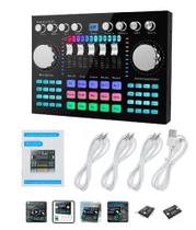 Placa De Audio Interface Usb Mixer Para Celular - MINYMIX