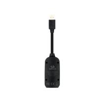Placa de Áudio USB Redragon Circe USB P2 Mic e Fone HA100