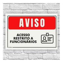 Placa de Aviso - Acesso Restrito: Só Entre Se For Convidado (25x20cm) - AC03 Placa de Aviso - Acesso Restrito: Só Entre Se For Convidado (25x20cm) - AC03