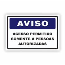 Placa de Aviso - Acesso Restrito: Só Entre Se For Convidado (25x20cm) -AR02 Placa de Aviso - Acesso Restrito: Só Entre Se For Convidado (25x20cm) -AR02