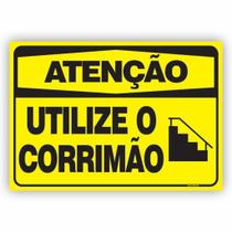 Placa de Aviso - Cuidado ao descer/subir Escadas - 20x25cm - ES01