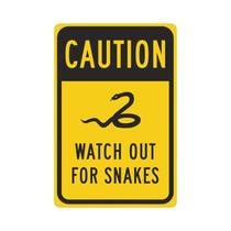 Placa De Aviso De Cobra Perigosa Em Metal, Arte De Parede, Decoração De Quintal, Placa De Lata De