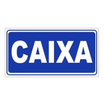 Placa de Aviso e Sinalização Portas Caixa 20cmx15cm PVC Placa de Aviso e Sinalização Portas Caixa 20cmx15cm PVC