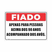 Placa de Aviso Fiado Piada Grande 20x30 cm Placa de Aviso Fiado Piada Grande 20x30 cm
