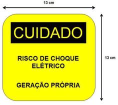 Placa De Aviso Para Geração Própria De Energia 0,13 X 0,13