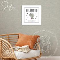 Placa de Aviso Para Veterinária - Silêncio Placa de Aviso Para Veterinária - Silêncio