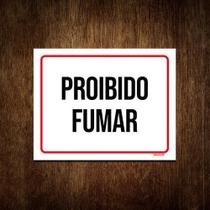 Placa De Aviso - Proibido Fumar 36X46