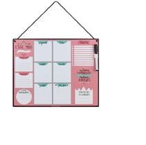 Placa De Aviso Semanal Melhores Amigas 30x37cm