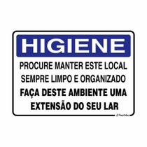 Placa de Aviso / Sinalização / Mantenha o Banheiro Limpo - (15x20cm) - BL03 Placa de Aviso / Sinalização / Mantenha o Banheiro Limpo - (15x20cm) - BL03