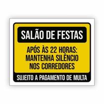 Placa de Aviso / Sinalização - Mantenha o Silêncio (15x20cm) - MS01 Placa de Aviso / Sinalização - Mantenha o Silêncio (15x20cm) - MS01