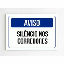 Placa de Aviso / Sinalização - Mantenha Silêncio nesse Local - SC07