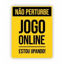 Placa de Aviso / Sinalização - Não Perturbe (25x20cm) - NP04