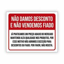 Placa de Aviso / Sinalização - Não Vendemos Fiado (25x20cm) - NF06