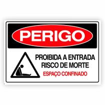 Placa de Aviso / Sinalização - Perigo Risco de Morte - RM10
