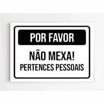 Placa de Aviso / Sinalização - Pretences Pessoais - (25x20cm) PP01