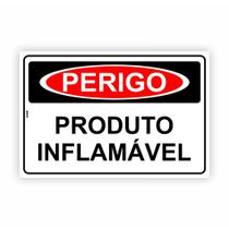 Placa de Aviso / Sinalização / Produto Inflamável - (15x20cm) IF02 Placa de Aviso / Sinalização / Produto Inflamável - (15x20cm) IF02