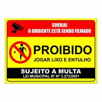Placa de Aviso / Sinalização / Proibido Jogar Lixo (15xcm) PL08 Placa de Aviso / Sinalização / Proibido Jogar Lixo (15xcm) PL08