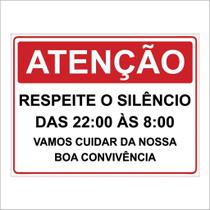 Placa de Aviso / Sinalização - SIlencio nos Corredores (25x20cm) - SC01 Placa de Aviso / Sinalização - SIlencio nos Corredores (25x20cm) - SC01