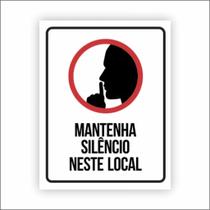 Placa de Aviso / Sinalização - SIlencio nos Corredores (25x20cm) - SC03 Placa de Aviso / Sinalização - SIlencio nos Corredores (25x20cm) - SC03