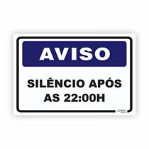 Placa de Aviso / Sinalização - SIlencio nos Corredores (25x20cm) - SC05 Placa de Aviso / Sinalização - SIlencio nos Corredores (25x20cm) - SC05