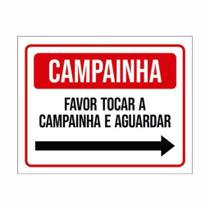 Placa de Aviso / Sinalização - Toque a Campainha Para ser Atendido (25x20cm) - CP04 Placa de Aviso / Sinalização - Toque a Campainha Para ser Atendido (25x20cm) - CP04