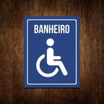 Placa De Banheiro - Acessibilidade Deficiente
