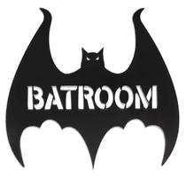 Placa de Banheiro Divertida Batroom Decoração Geek
