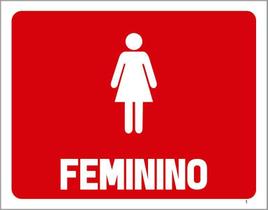 Placa De Banheiro - Feminino (36X46)