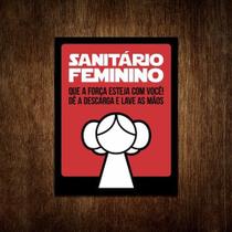 Placa De Banheiro Feminino - Princesa Rebelde - Sinalizo