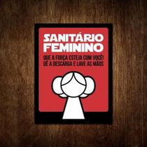 Placa De Banheiro Feminino - Princesa Rebelde - Sinalizo